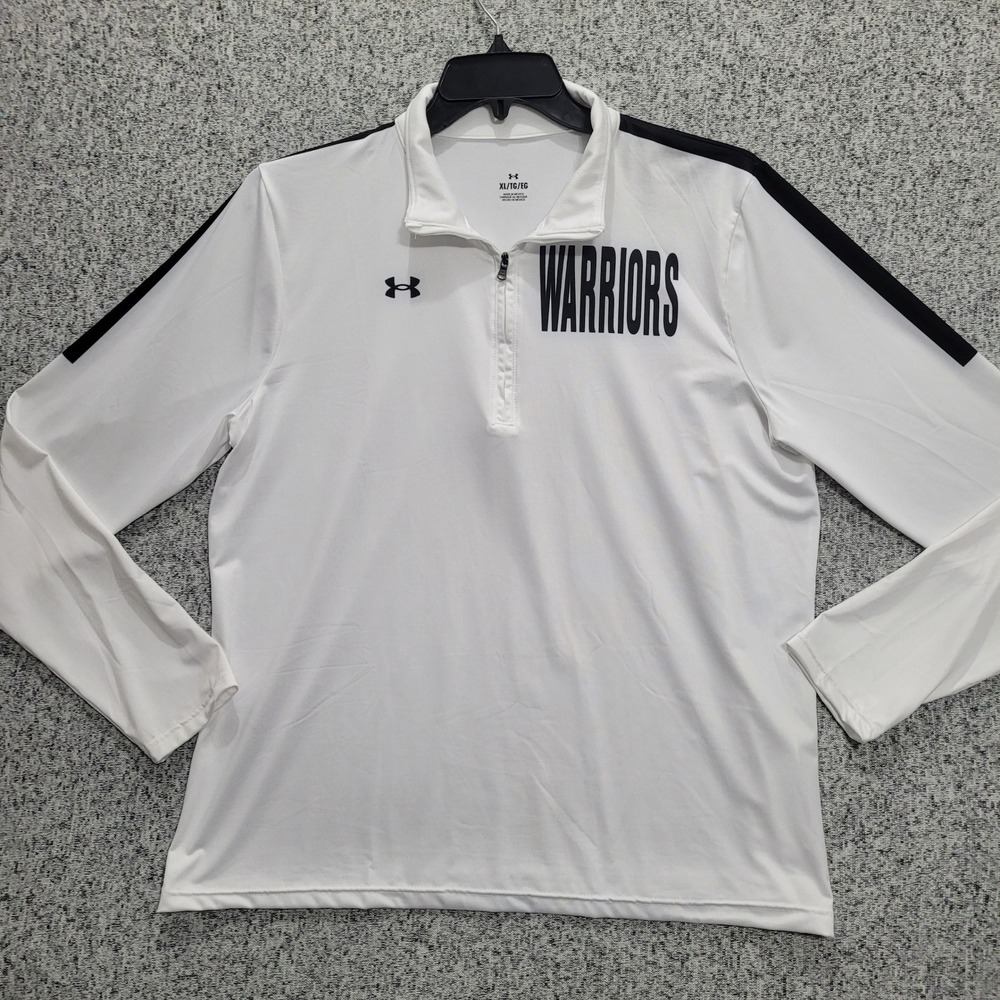 Under Armour Warriors White Quarter Zip Pullover Mens XL UJGHZLW Performance Top